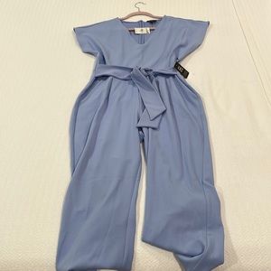 Periwinkle Express Jumpsuit, Brand New. Tags still attached. Ankle length.